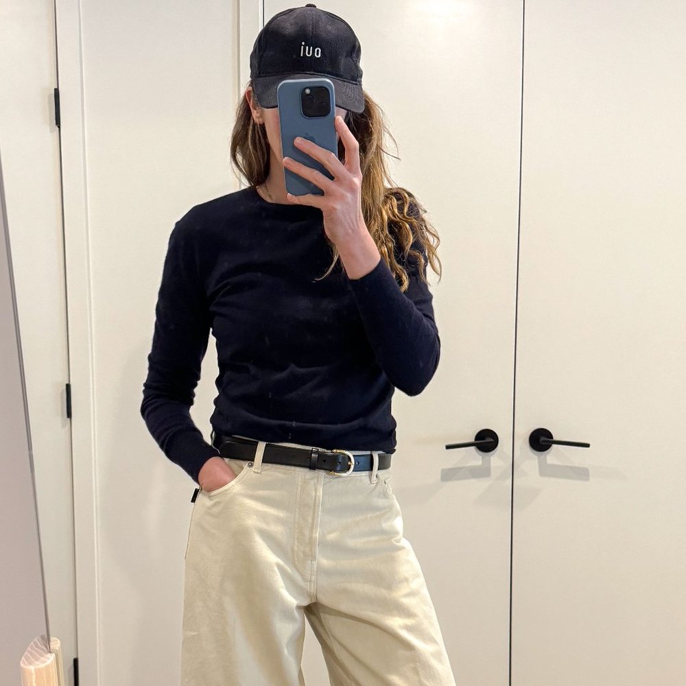 Celine Navy Wool Sweater